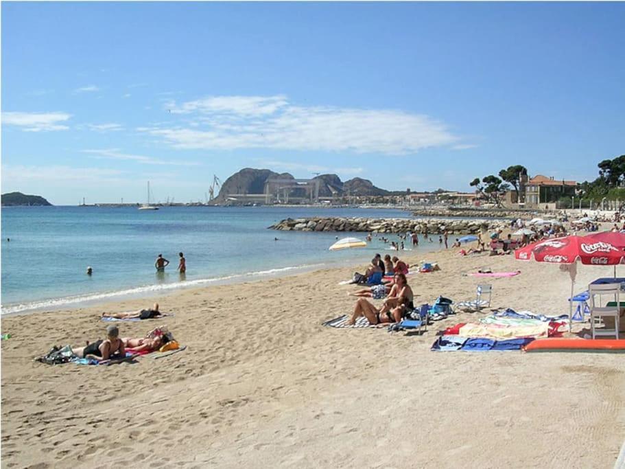Blue Summer Vibes Duplex Studio For 4P, Ac, Sea View, Parking, Beach At 50M, Spa Access -3 La Ciotat Bagian luar foto